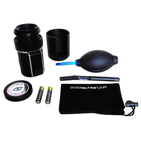 Lenspen SensorKlear Loupe Kit contents laid out