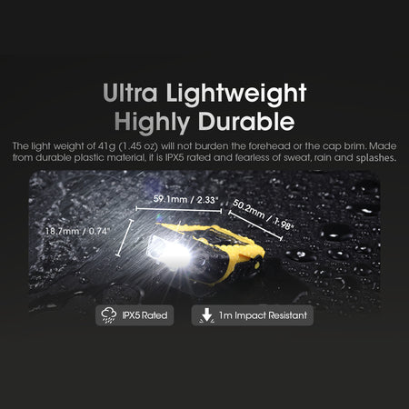 Nitecore 150 Lumen Intelligent Ir Sensor Clip-On Cap Light