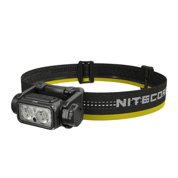 Nitecore Nu45 rechargeable headlamp with USB-C cable and headband