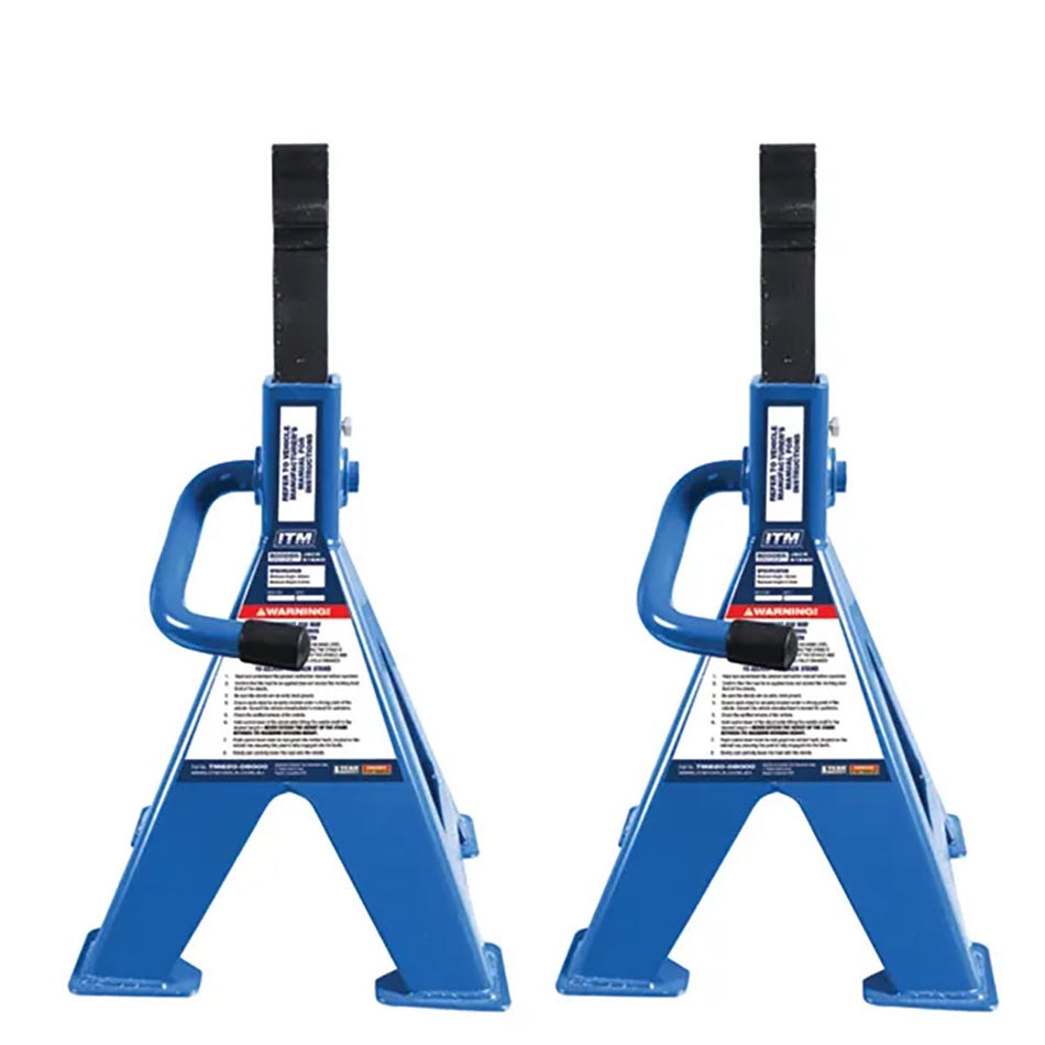 ITM Ratchet Jack Stand 8000kg Pair - Max Height 715mm