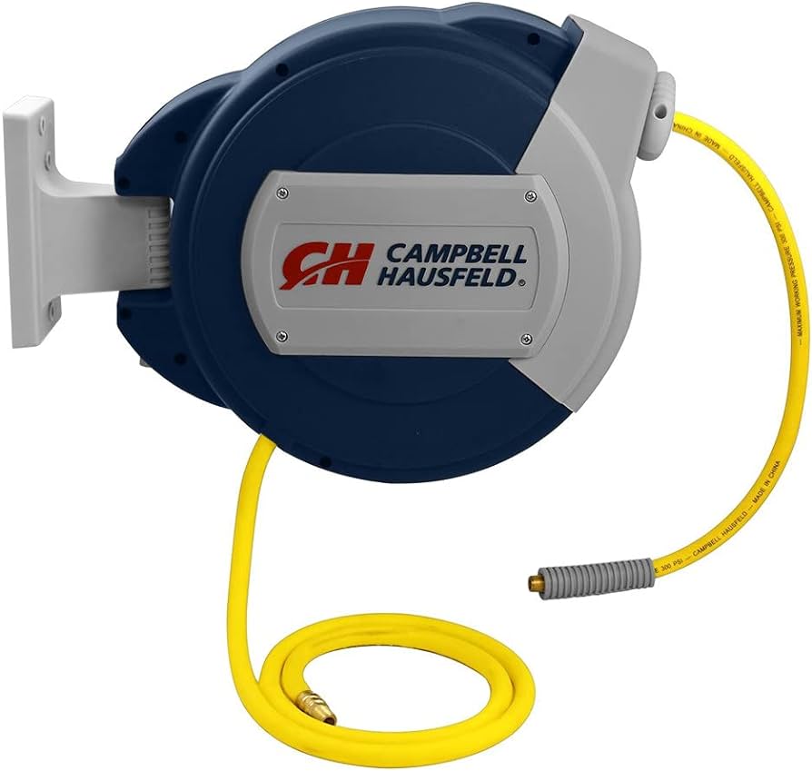 Campbell Hausfeld Air Compressor Premium Retractable Hose Reel 50ft