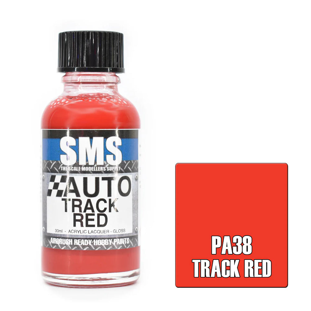 Air Brush Paint 30ml Track Red Acrylic Lacquer Scale Modellers Supply | Formula