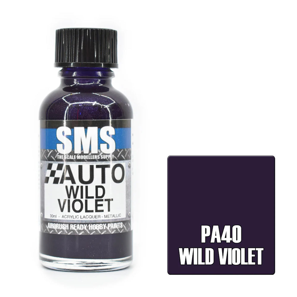 Air Brush Paint 30ml Wild Violet Acrylic Lacquer Scale Modellers Supply | Formula