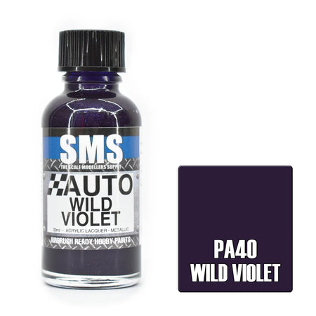 Air Brush Paint 30ml Wild Violet Acrylic Lacquer Scale Modellers Supply | Formula