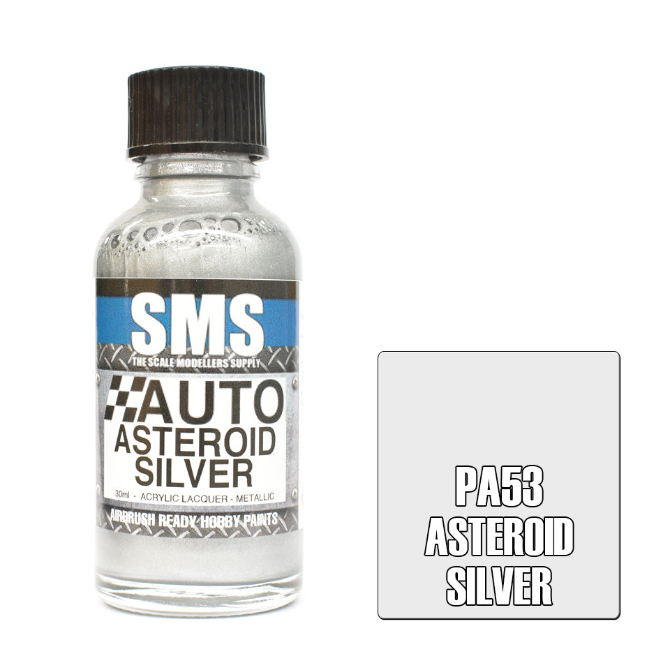 SMS Airbrush Paint Acrylic Lacquer Asteroid Silver 30ml bottle