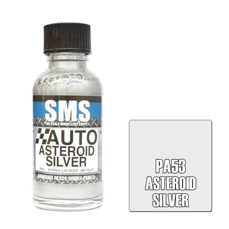 SMS Airbrush Paint Acrylic Lacquer Asteroid Silver 30ml bottle
