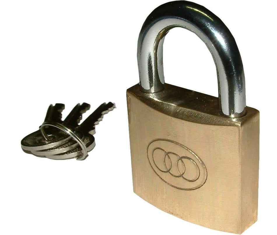 Tri-Circle Brass Padlock - #261 20mm