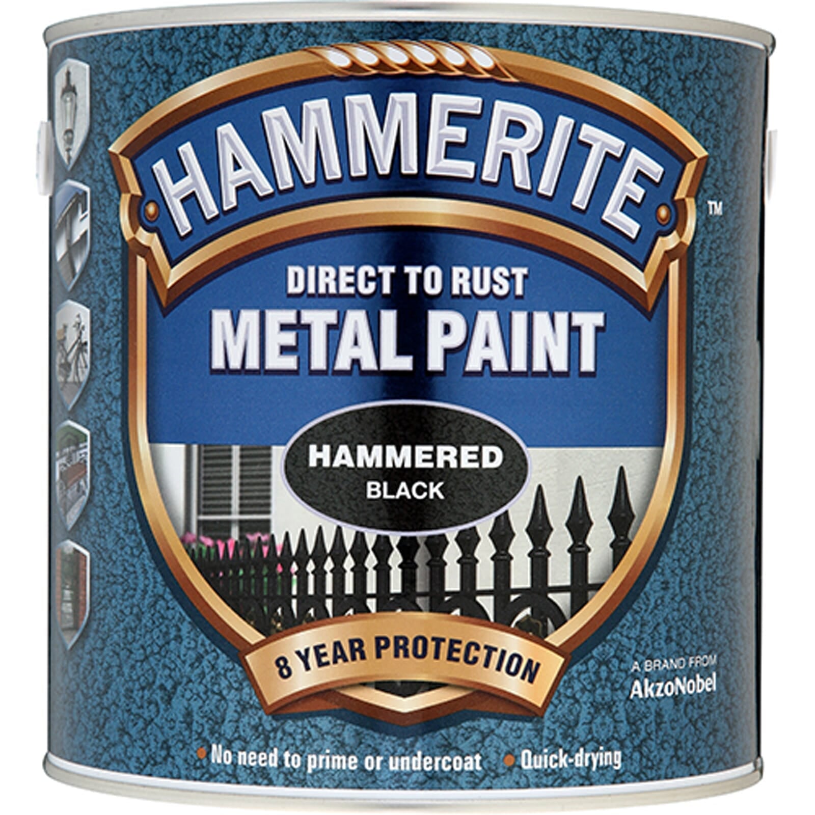 Hammerite Hammered 2.5litre Black | Hobeca