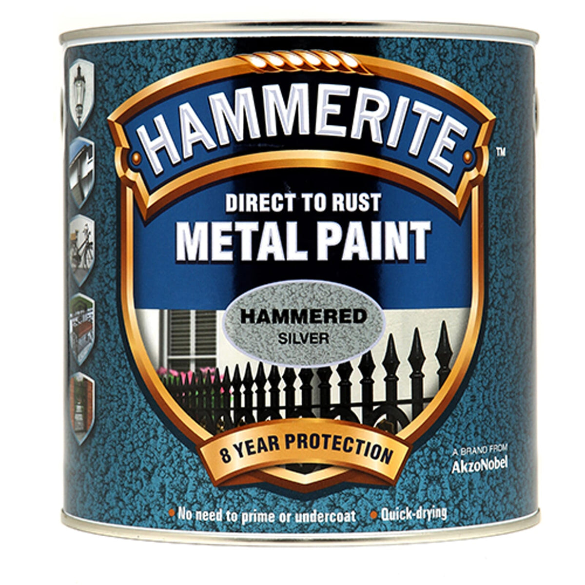 Hammerite Hammered 2.5litre Silver | Hobeca