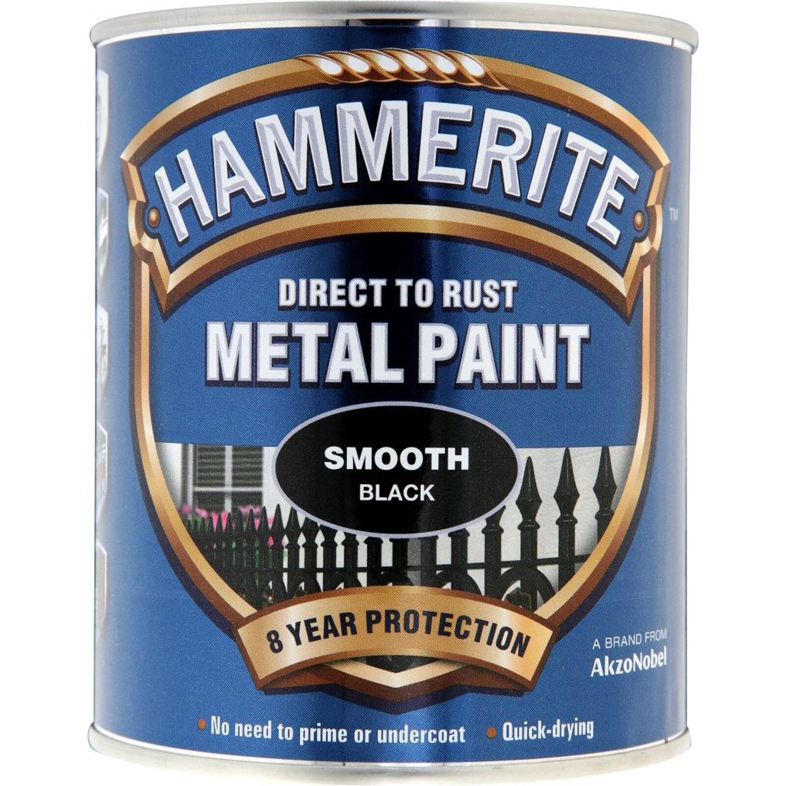 Hammerite Smooth 750ml Black | Hobeca