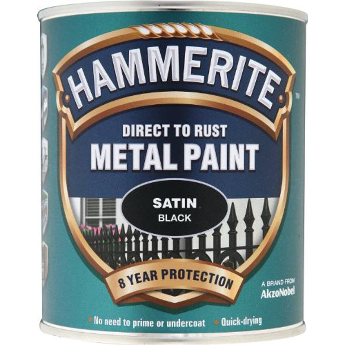 Hammerite Satin 750ml Black | Hobeca