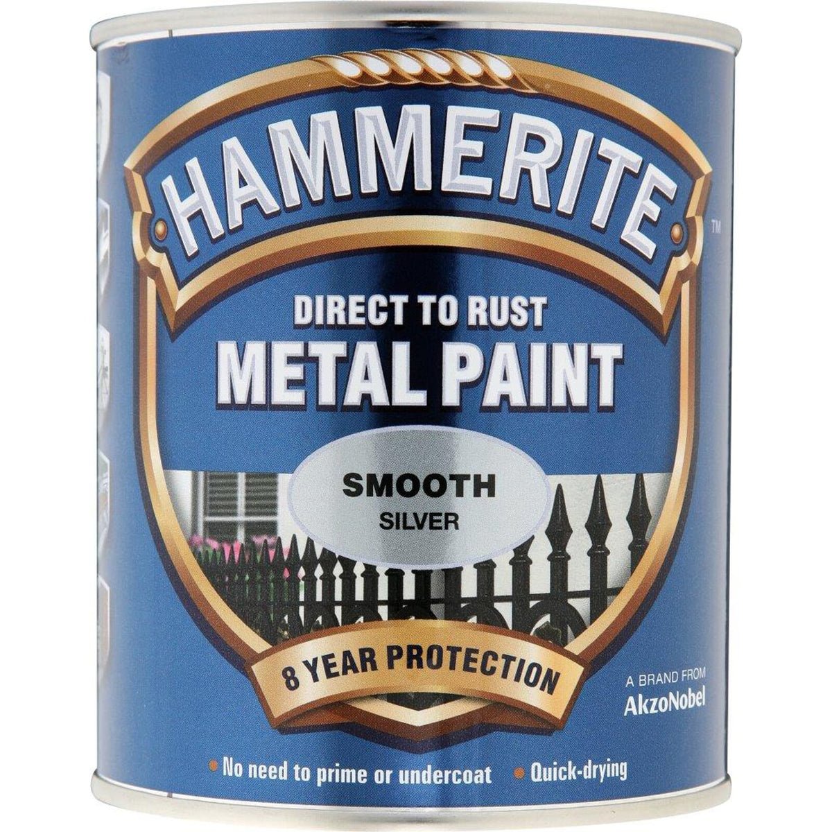 Hammerite Smooth 750ml Silver | Hobeca