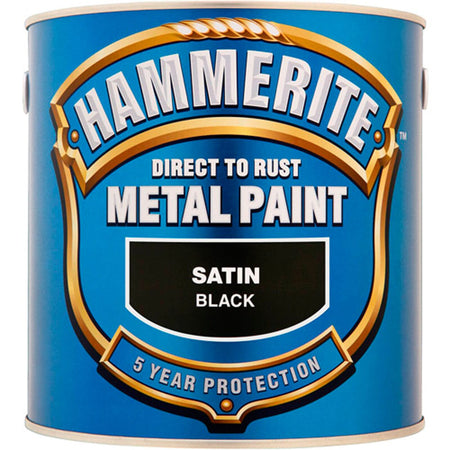 Hammerite Satin 2.5litre Black | Hobeca