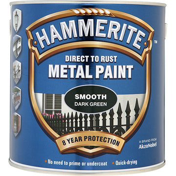 Hammerite Smooth 2.5 L dark green tin