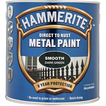 Hammerite Smooth 2.5litre Dark Green | Hobeca