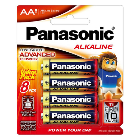 Panasonic AA Battery Alkaline - ISL_PALR6T/8B
