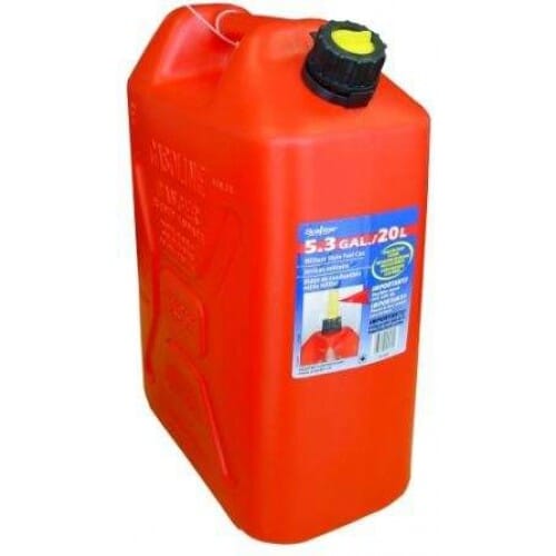 Sceptor Petrol Container Plastic Red - Tall Type 20 Litre | Hobeca