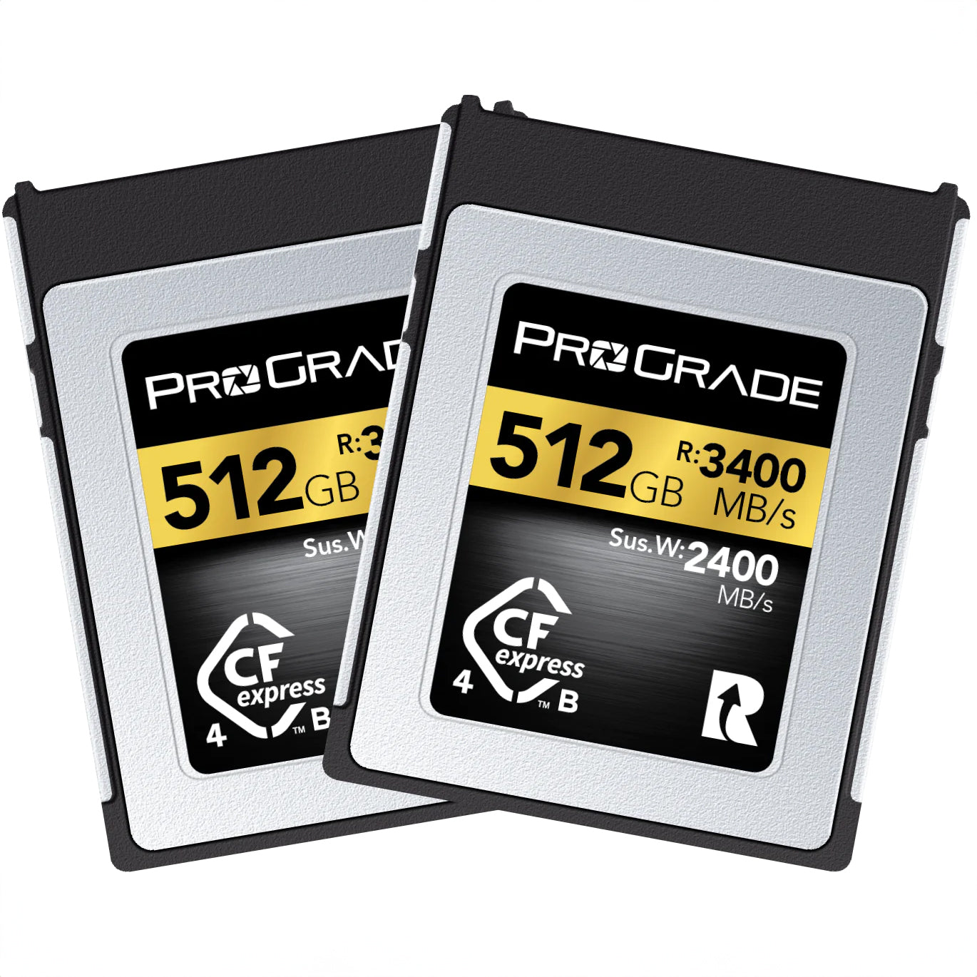 Prograde Digital Cfexpress 4.0 Type B Gold 512gb R3400mb/S W2400mb/S 2pk | Formula