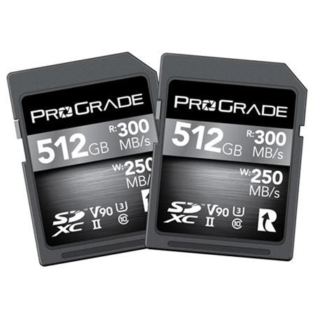 Prograde Digital Sdxc Cobalt Uhs-Ii 512gb R300mb/S W250mb/S V90 2pk | Formula