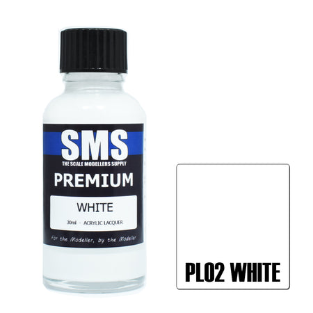 Airbrush Paint 30ml Premium White Acrylic Lacquer Scale Modellers Supply | Formula