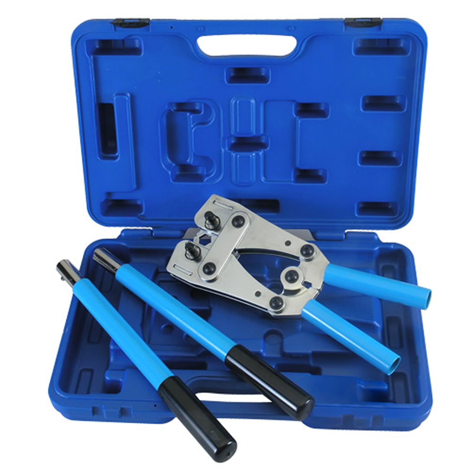 Hanlong HT-T51A Foldable Crimping Tool in Blow Mold Case | Hobeca