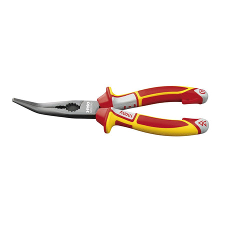 Felo Long Nose Radio Pliers VDE curved 45? 205mm | Hobeca
