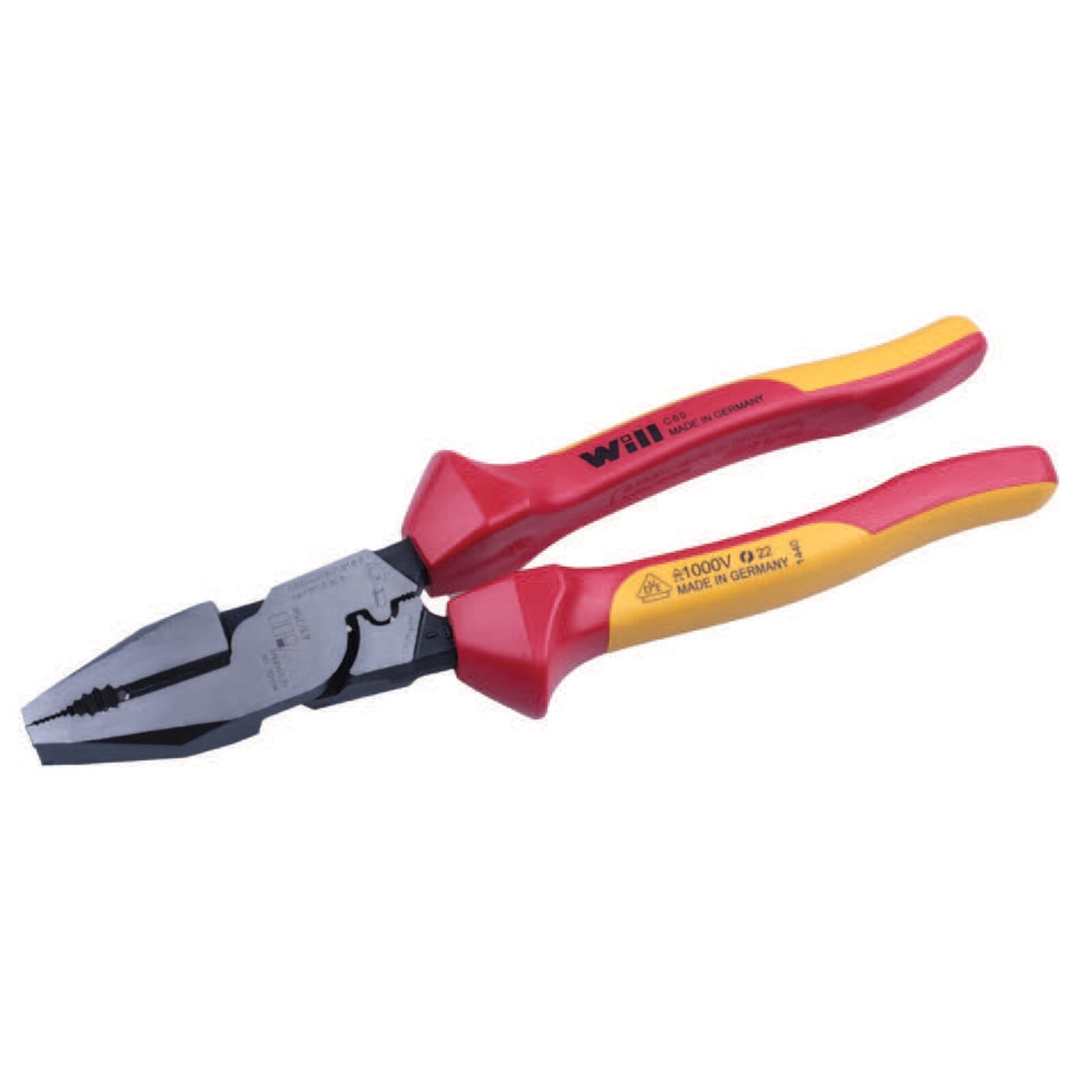 Will Heavy Duty Linesman Plier Insulated with Crimping Function 220mm VDE | Hobeca