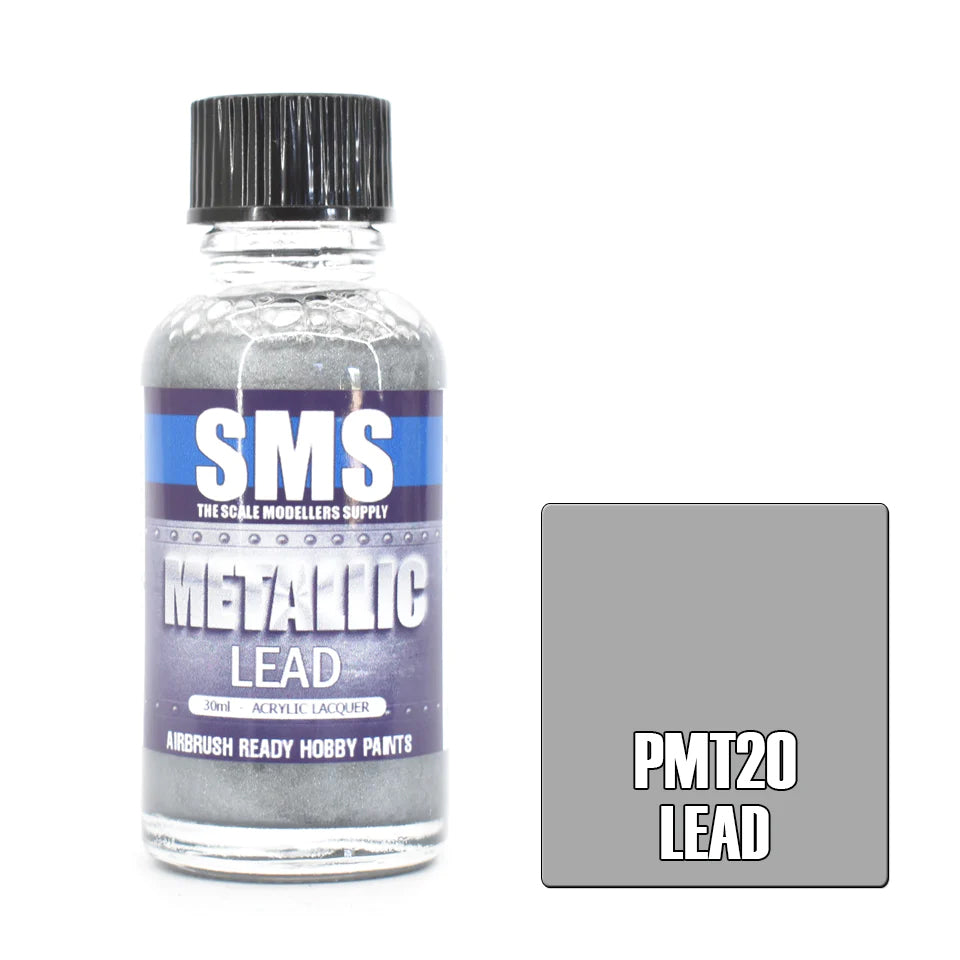 Air Brush Paint 30ml Lead Acrylic Lacquer Scale Modellers Supply | Formula