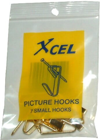 Xcel Picture Hooks - Single Small 7-Pkt Display box of 36 Packets #720 | Hobeca