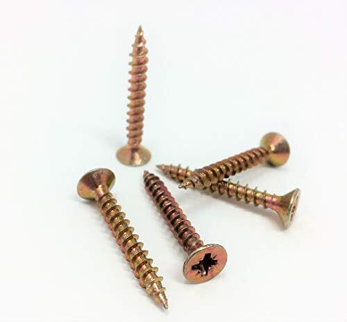 Prepax DIY SCREWS Z.P 4 Gauge 12mm CounterSunk POZI (12)