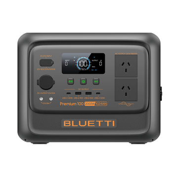 Bluetti Premium 100 V2 portable power station, 11.5kg, compact 17L design with hidden carry handle