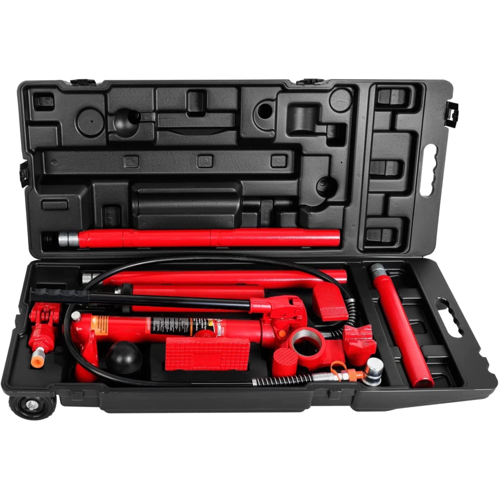 Torin - Big Red T71002L Hydraulic Portable Power Kit 10 Ton In Blow Mould Case with Wheels | Hobeca