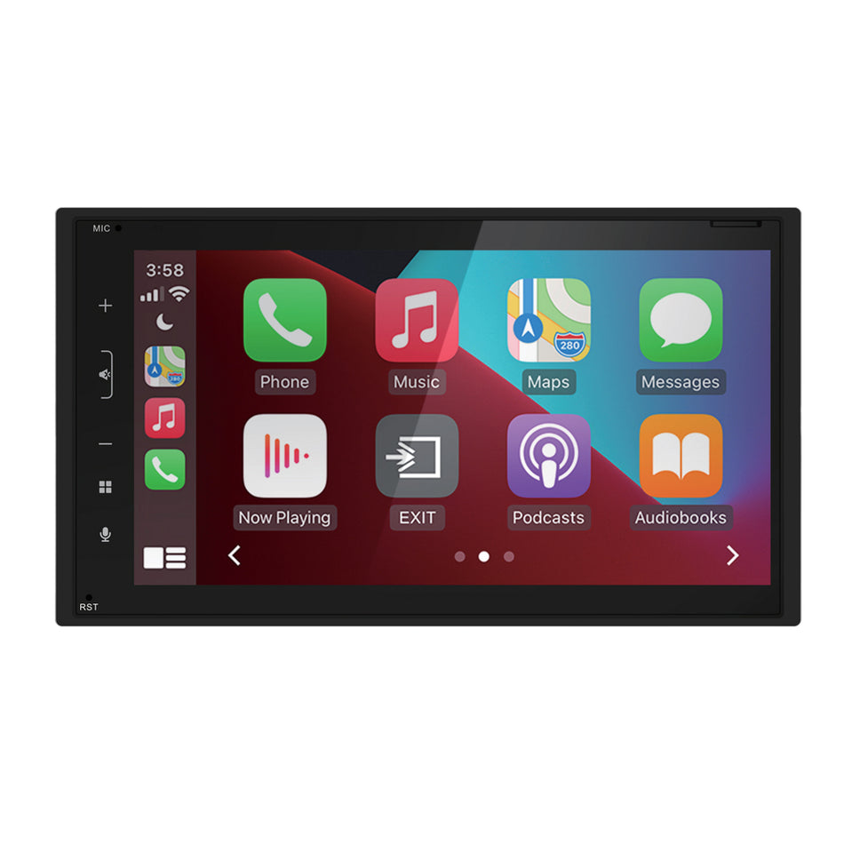 Mongoose 6.75" Multi Media Head Unit - Wireless Carplay & Android Auto + Usb Smartphone