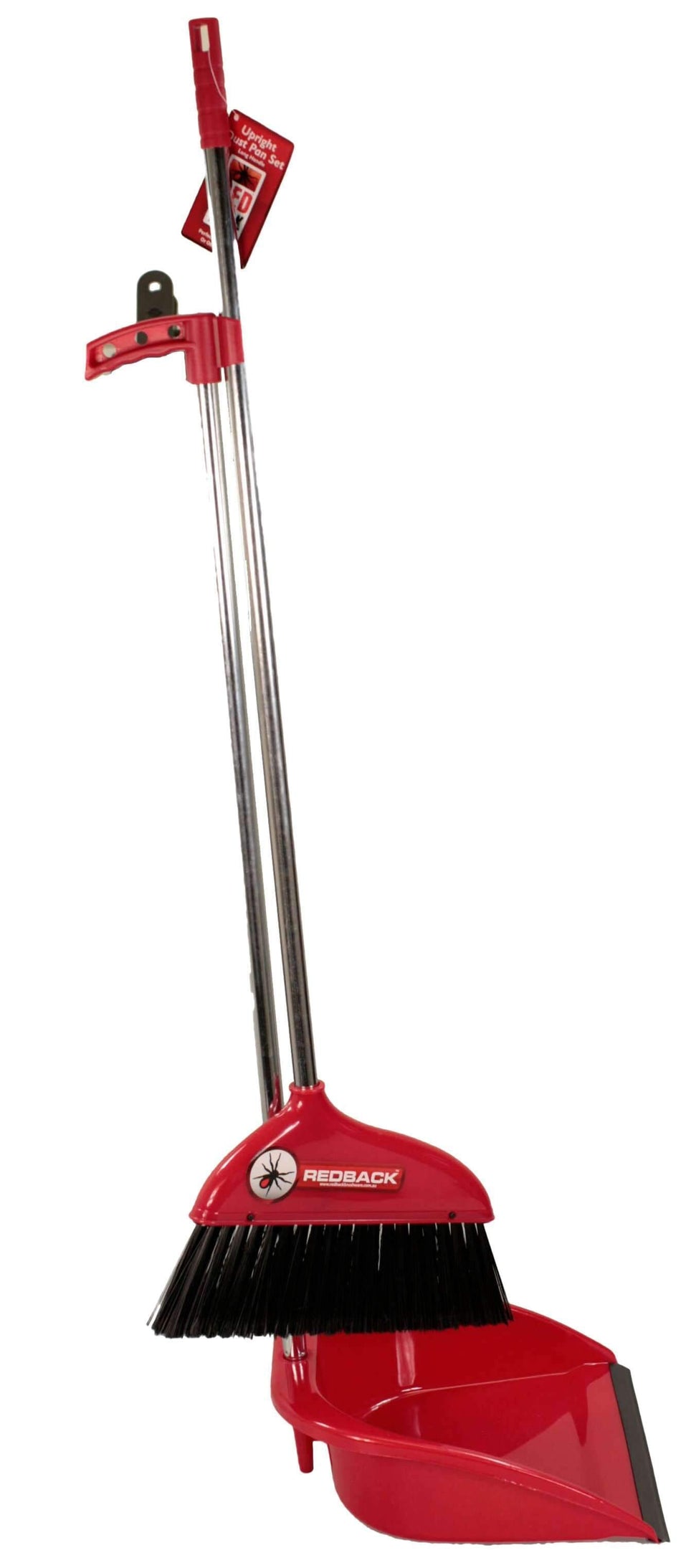 Redback Dust Pan Set - Long Handle Pan & Broom