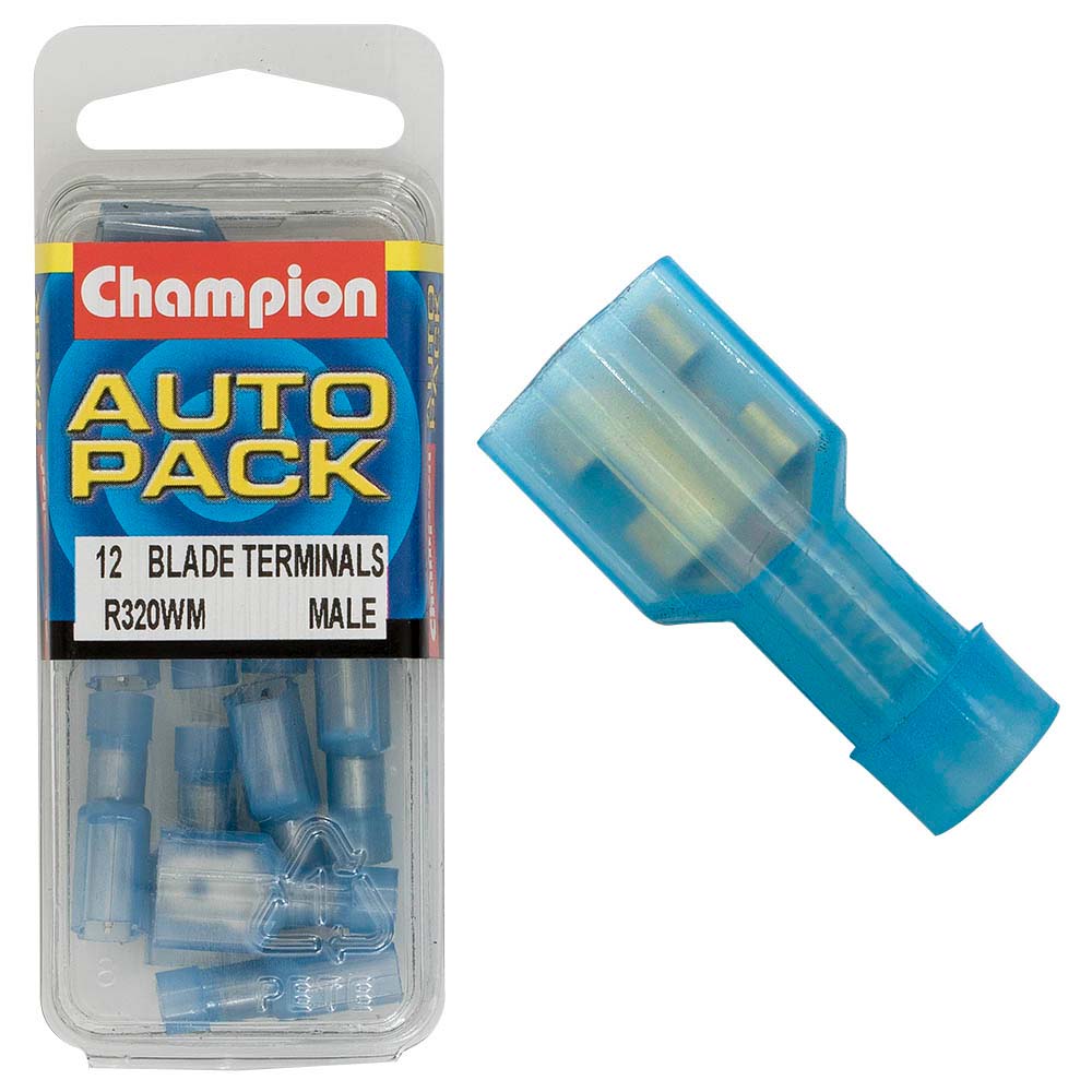 Champion Blue Fully Insulated Blade Terminal-Male | ISL
