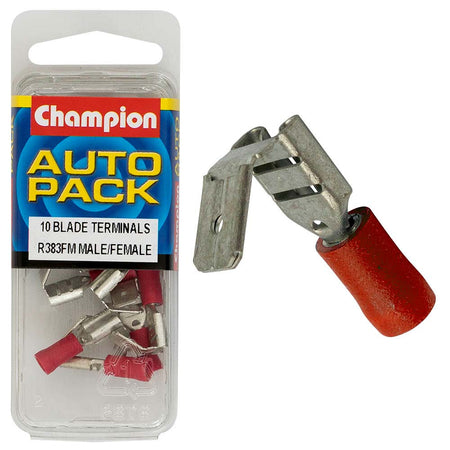 Champion Red 2-Way Blade Terminal-Male/Female | ISL