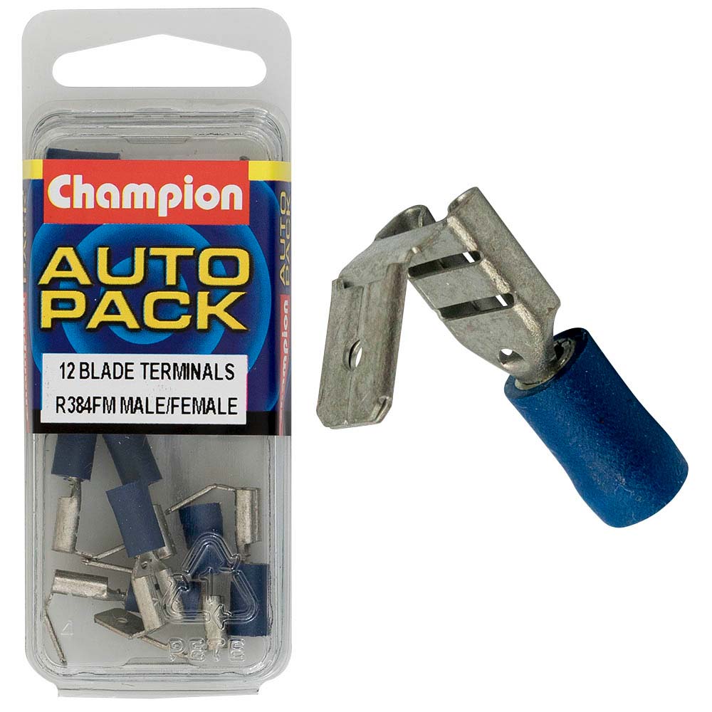 Champion Blue 2Way Blade Terminal-Male/Female | ISL