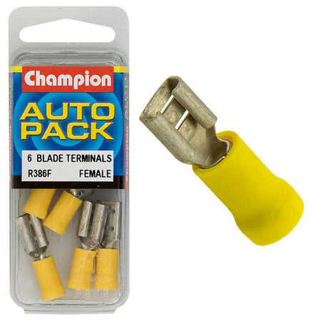 Champion Yellow Blade Terminal-Female 10mm | ISL