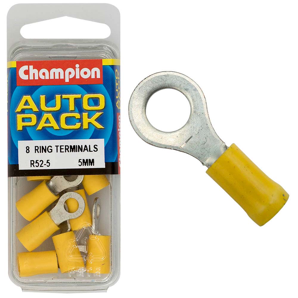 Champion 5mm Yellow Ring Terminal | ISL