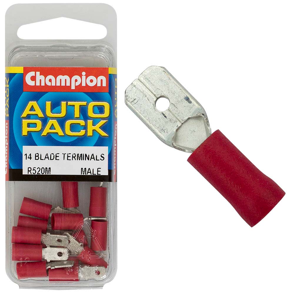 Champion Red Blade Terminal-Male 4.8mm | ISL