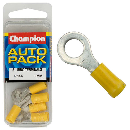 Champion 6mm Yellow Ring Terminal | ISL