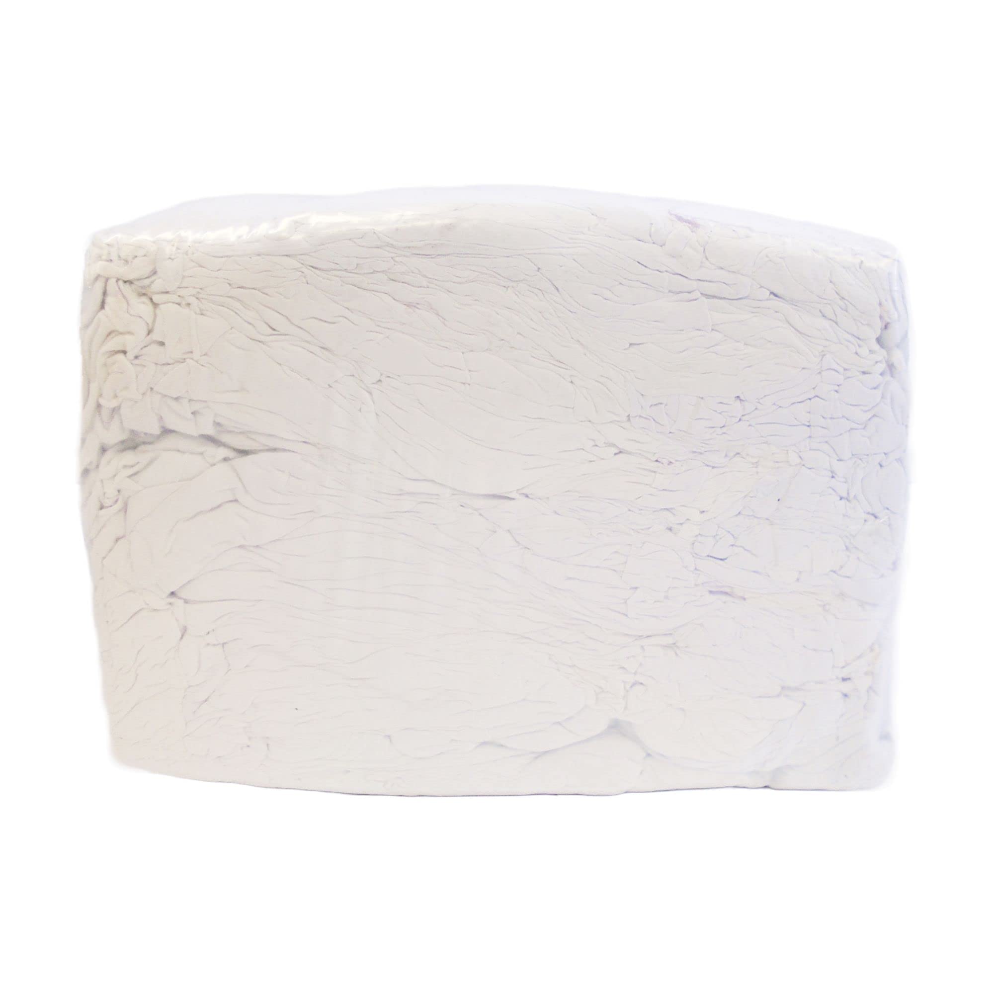 White Cotton T-Shirt Rags 10kg Compressed Cube – Engineers Collective