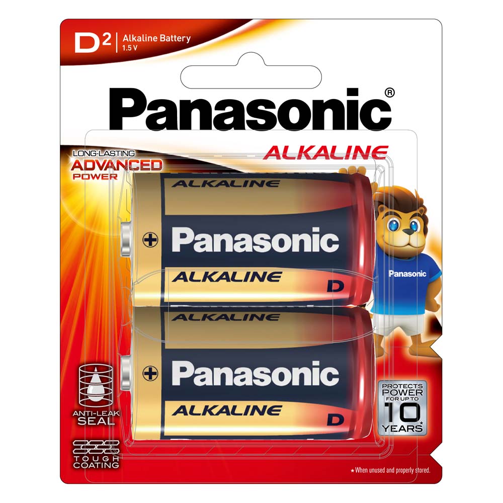 Panasonic D Battery Alkaline (2pk) | ISL