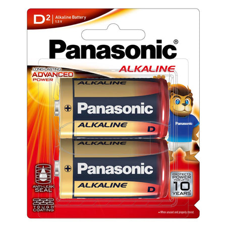 Panasonic D Battery Alkaline (2pk) | ISL