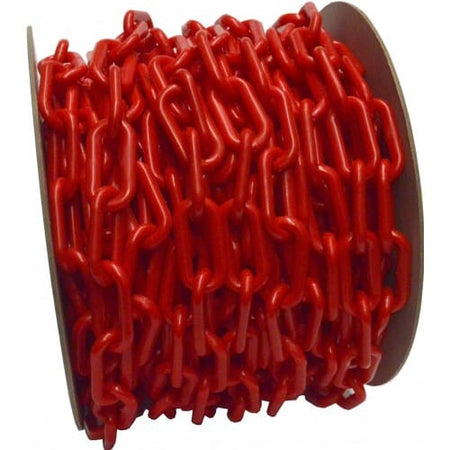 Xcel Plastic Chain 25m Reel - 8mm Red | Hobeca