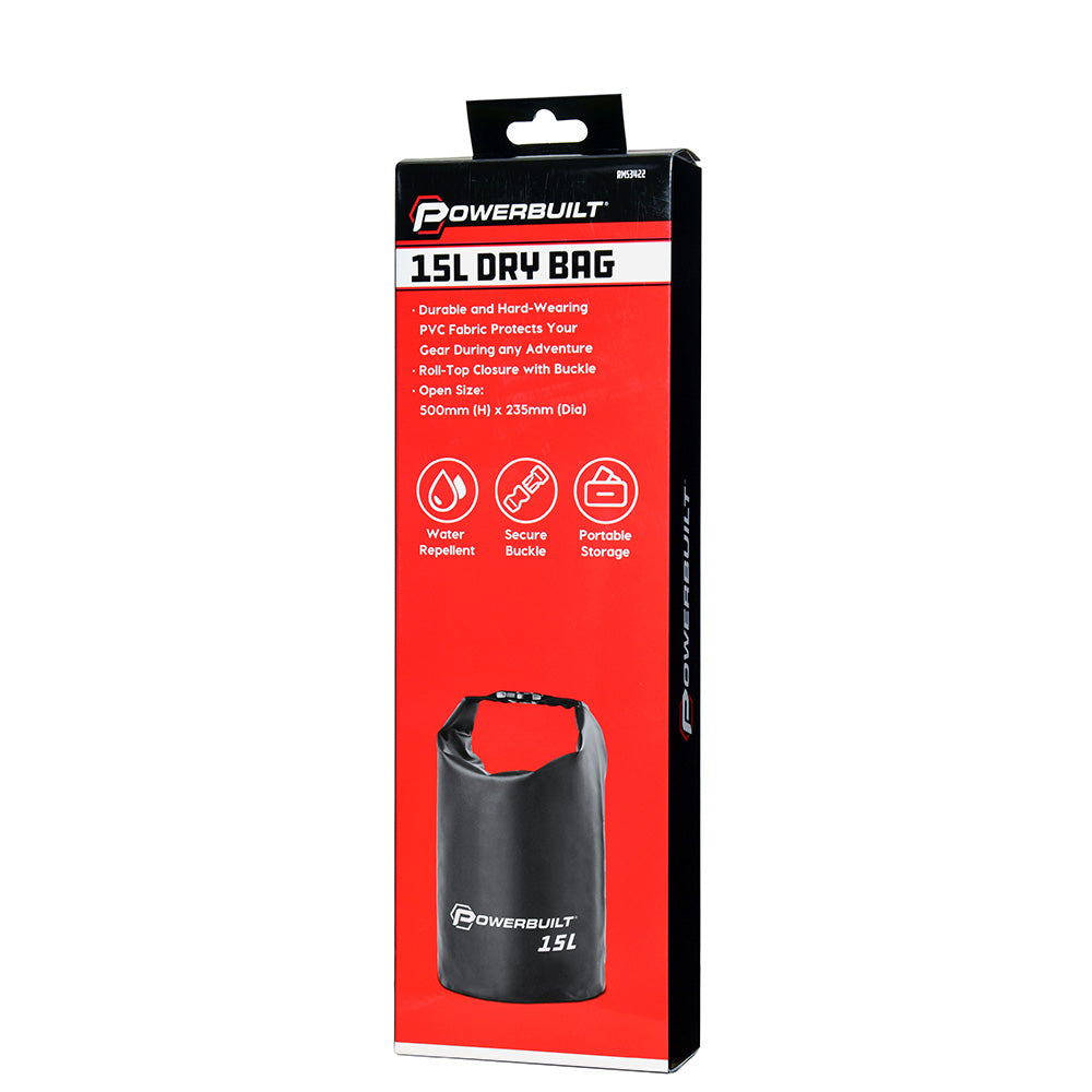 Powerbuilt All-Purpose Dry Bag, 15 Litre | Alltrade