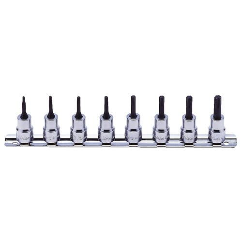 Koken RS3025/8-IP Torx Plus Bit Socket Set on Rail 8pc 3/8"Dr 20IP-55IP | Hobeca