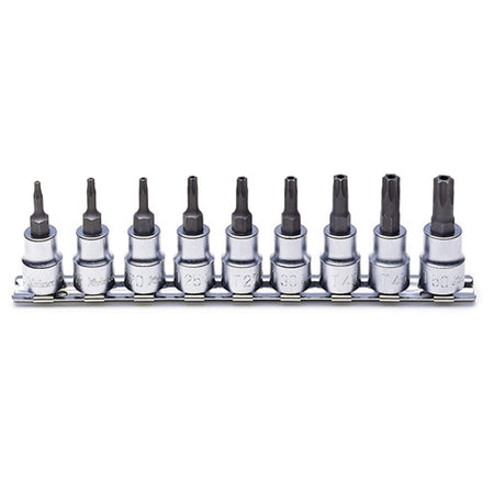 Koken RS3025TH Security Torx Bit Socket Set On Rail 9pc 3/8"Dr TH10-TH50 | Hobeca