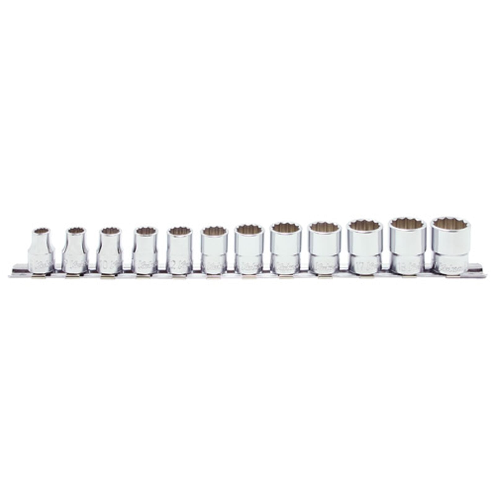 Koken RS3405M Socket Set On Rail 12pt 12pc 3/8 "Dr 8-19mm | Hobeca