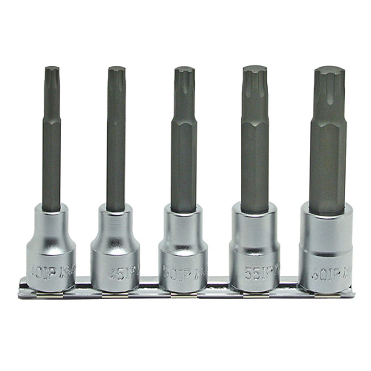 Koken RS4025/5IP Torx Plus Bit Socket Set on Rail 5pc 1/2"Dr 40IP-60IP 100mm | Hobeca